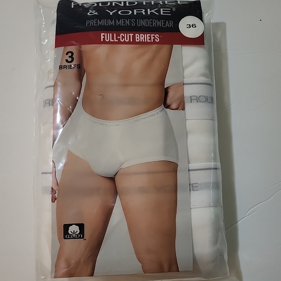 NWT Roundtree & Yorke Full- Cut Briefs 34 36 42 - Picture 2 of 2